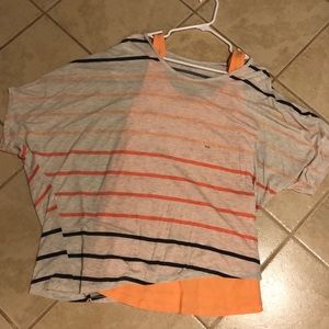 Lane Bryant Short Sleeve Asymmetrical Batwing Top